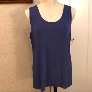 Chico’s Travelers Blue Sleeveless Tank Size 3/XL